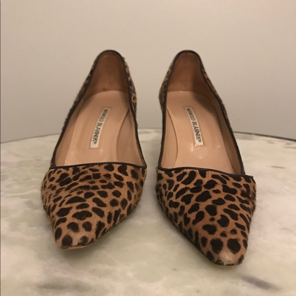 Manolo Blahnik Cheetah Heels